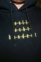 Lade das Bild in den Galerie-Viewer, Black &amp; Yellow HOODIE 0800
